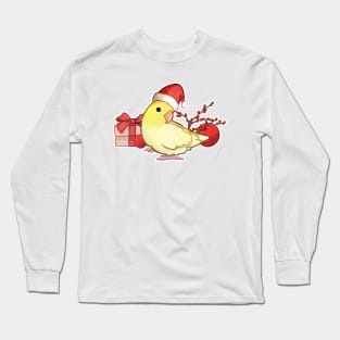 Cute Christmas Bird Long Sleeve T-Shirt